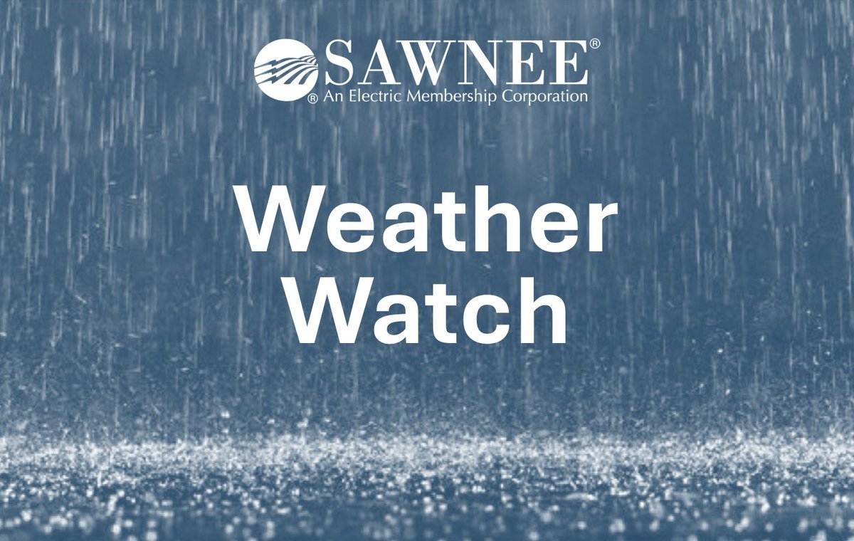 We continue to restore power to a remaining few outages and continue to monitor the weather today. We are prepared for the wx today. If you experience an outage, your meter will let us know. Report an outage via our app or at sawnee.coop/outage-storm-c…, or  call 770-887-2363.  #GAWX