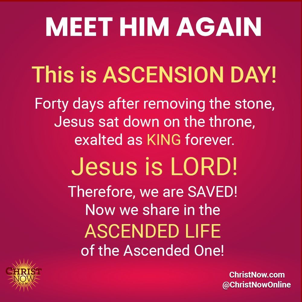 #MEETHIMAGAIN
#jesus #christ #christian
#ascensionday #gospel #jesuslovesyou #godisgood
#christnow #christawakeningmovement