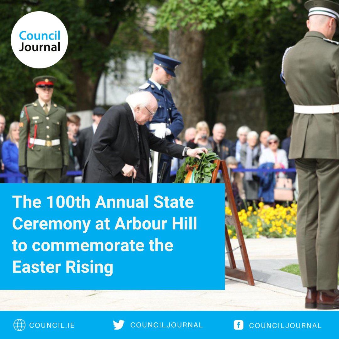 The 100th Annual State Ceremony at Arbour Hill to commemorate the Easter Rising Read more: council.ie/the-100th-annu… #Irishhistory #EasterRising #ArbourHill