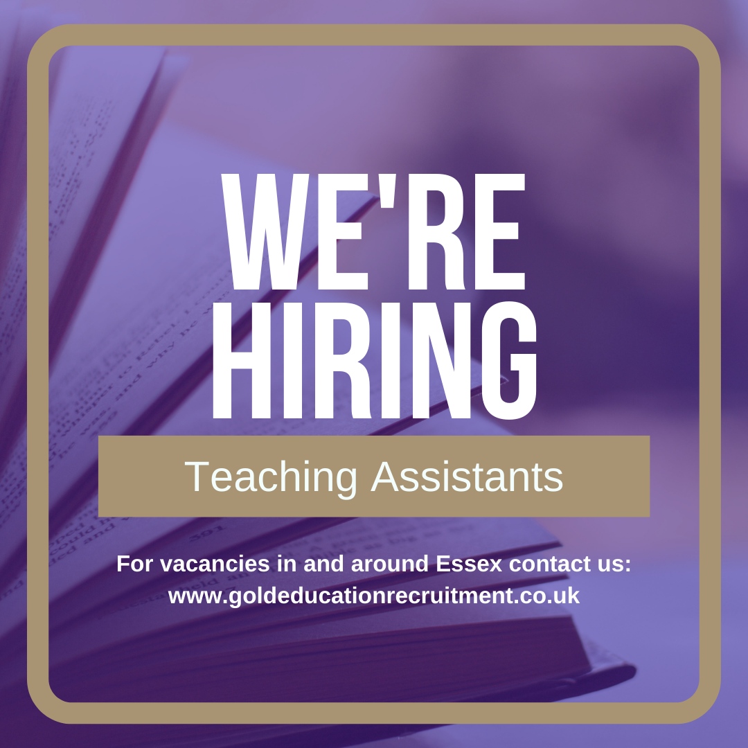 Our Jobs Board is full of some amazing opportunities including ample opportunities to join amazing schools as a teaching assistant.

goldeducationrecruitment.co.uk/vacancies

#Education #EducationJobs #TeacherJobs #TeacherRecruitment #Essex #EssexBusiness #EssexJobs