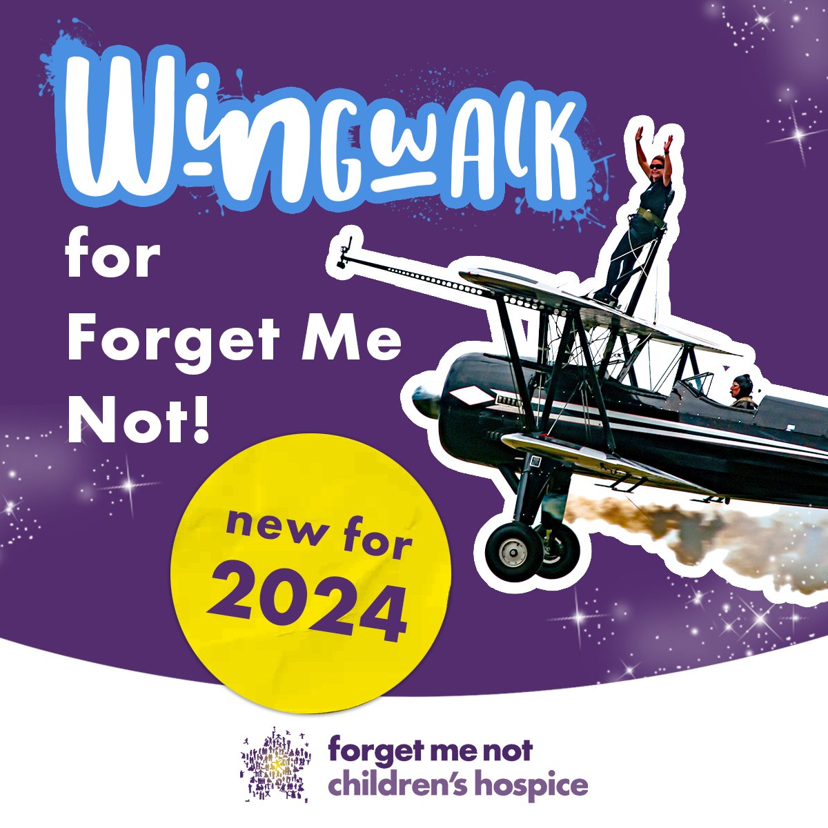 Looking for a white knuckle challenge? How about performing a wingwalk for Forget Me Not? 🛫 If you’re interested in signing up, get in touch with our events team at events@forgetmenotchild.co.uk