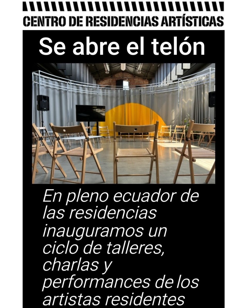 📥En la más reciente newsletter del #Centroresidenciasartísticas os invitamos descubrir las propuestas del programa público #SeAbreElTelón, junto a artistas residentes, que podréis disfrutar #MataderoMadrid. Si aún no estáis suscritos, apuntaros aquí📲bit.ly/3MpukBy