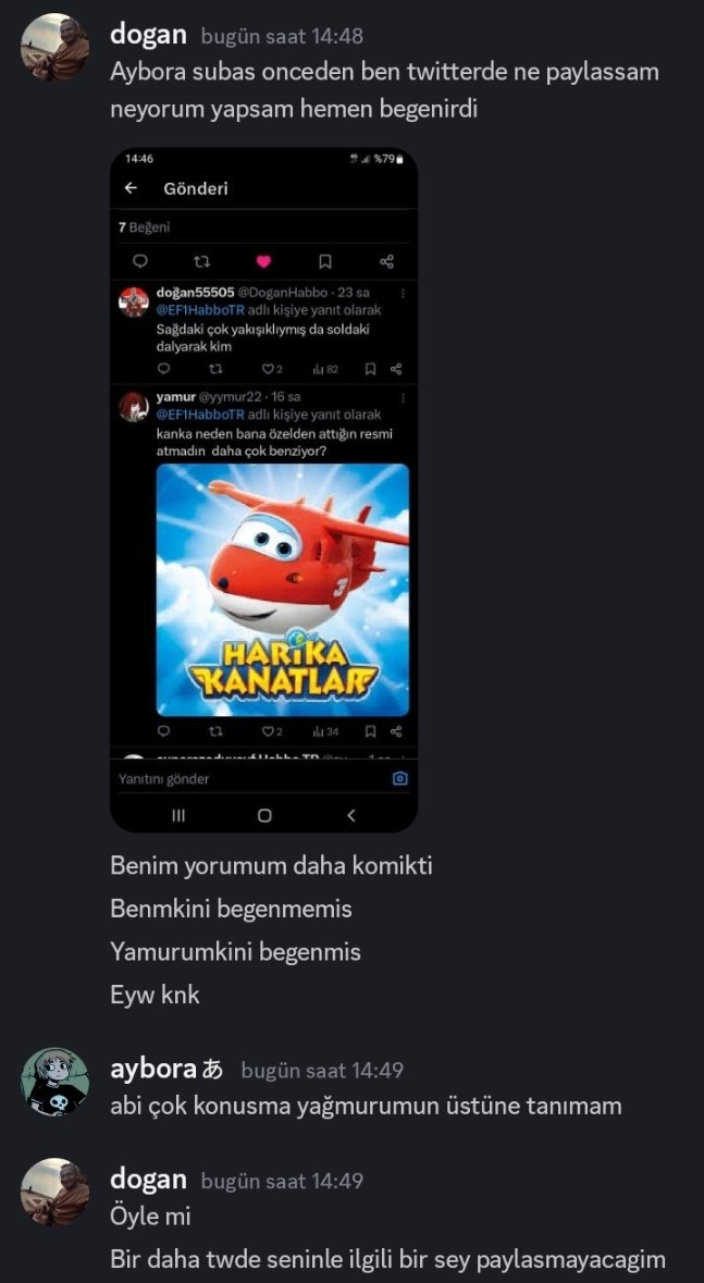 Manita yapınca agasına siktiri çeken bir erkek daha..
Malum zat hakkında bir daha twet atmayacağım.
Twde kendisi hakkında daşak muhabbet twetleri atacak yeni best friend aranır.