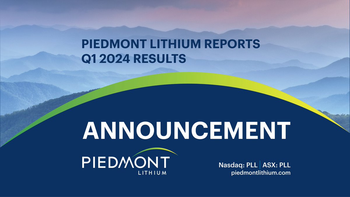 Milestones achieved in Quebec &amp; North Carolina in Q1’24 w/ record production and safety performance at #NAL &amp; a mining permit for #Carolina Lithium. Kudos to both project teams. An exciting year ahead as $PLL targets full-year shipments of ~126,000 dmt. bit.ly/3yj5vUa