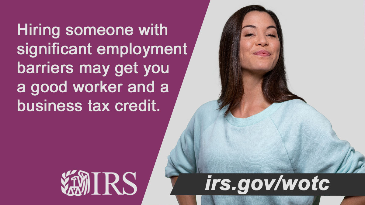 Unemployment can affect entire families. Learn about the #IRS Work Opportunity Tax Credit and how your business could claim a credit for hiring new workers: irs.gov/wotc