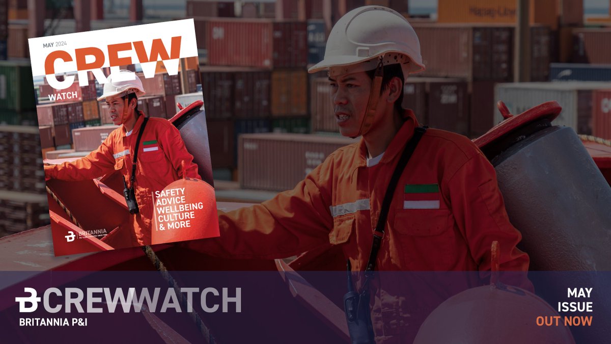 We are excited to present a fresh look and a variety of content tailored specifically for our seafarer community. Our aim at Crew Watch is to curate articles that delve into the latest insights, safety advice and regulations. Read Crew Watch here: ow.ly/68Yv50RA521