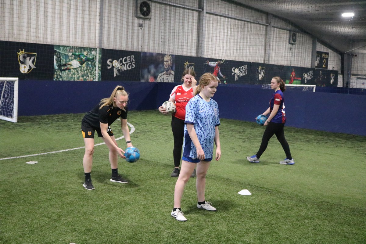 Our participants had a great time yesterday at our Girls #PLKicks (Ages 14-18) session at Soccer Kings! ⚽ The girls took part in different skill games, before moving on to some shooting drills, and ending with a fun crossbar challenge competition. 🎯 👉 shorturl.at/acgHQ