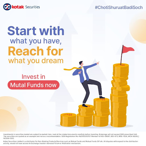 Let Mutual Funds be the bridge between your aspirations and achievements! Starting small is easy! Start saving in SIPs starting at just Rs. 100. Disc: bit.ly/longdisc #KotakSecurities #KotakNeo #NeoWayToTrade #ChotiShuruatBadiSoch #MutualFunds #Trading #Investing