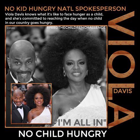 “The thing about being hungry is you don’t think about anything else. You don’t get at the business of being you” - Viola Davis If able, please call local schools & help pay for breakfast/lunch for a child. #FeedTheChildrenChallenge #NoChildHungry