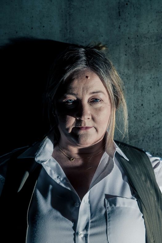 The Bad Cop... Abigail McGibbon is Tupolski in #ThePillowman, our latest co-production with Prime Cut Productions. Only at the Lyric Theatre Belfast. 📅: 16/05 - 15/06 🎟️:bit.ly/LTthepillowman