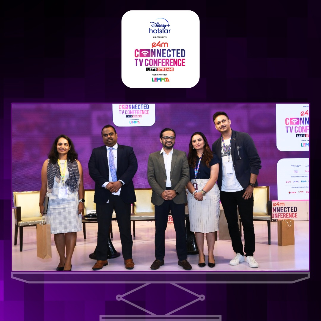 Breaking the Loop👀Addressing the challenges of high ad frequency with #SenthilkumarVG, @sujayray, #NidhiSood, #NikhilKumar, #JyothirmayeeJT at the #e4mCTVConference.

#e4mconference #connectedtv #ctvconference #advertising #audienceengagement #contentstreaming #tvadvertising