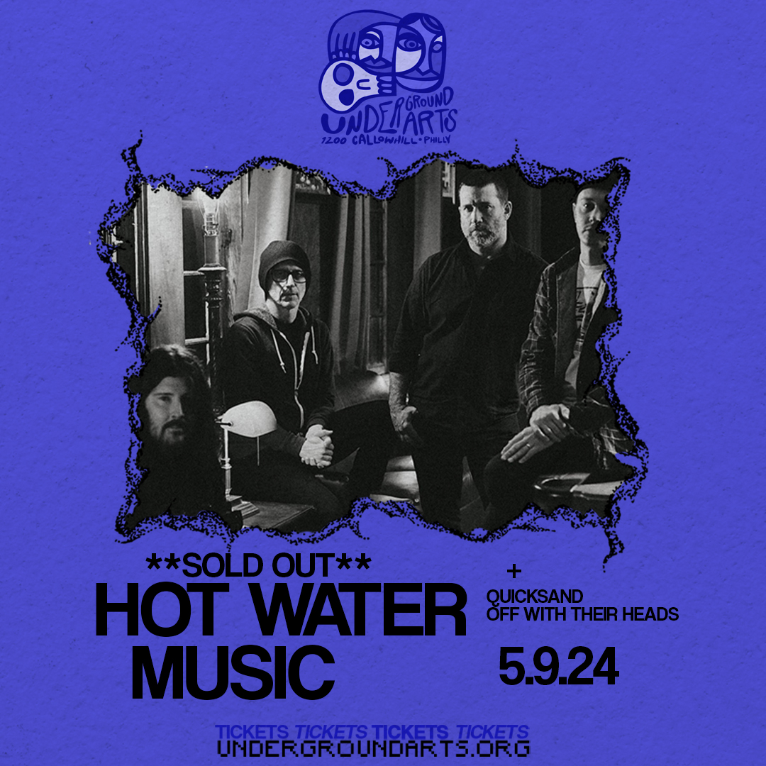 **Tonight @ UA** We're celebrating 30 years of Hot Water Music with a completely SOLD OUT show! ♨️🎶 - Support from Quicksand + Off With Their Heads | doors at 7p