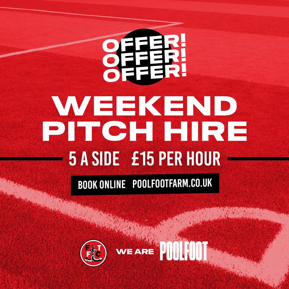 Weekend 5 Aside Pitch hire from £15! 🔥⚽️ Press the link below to book on! 👇 portal.sportskey.com/venues/poolfoo…