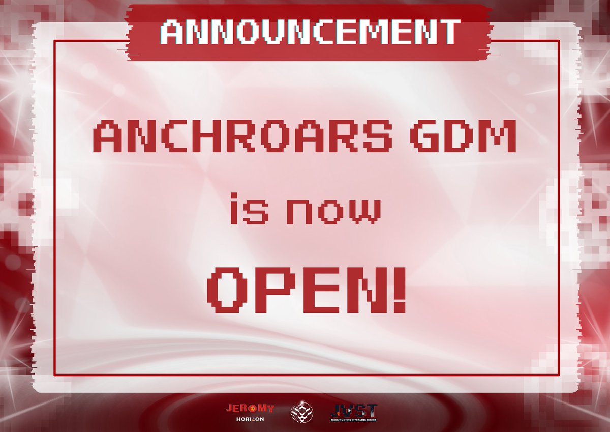 Why don’t you come and join us?

You read that right, we are finally opening the NEW GDM FOR ANCHROARS here at X! Just give us a 🐯 emoji in the reply section to join the fun

See you, Anchroars 😉

#JEROMY #HORI7ON_JEROMY #HORI7ON