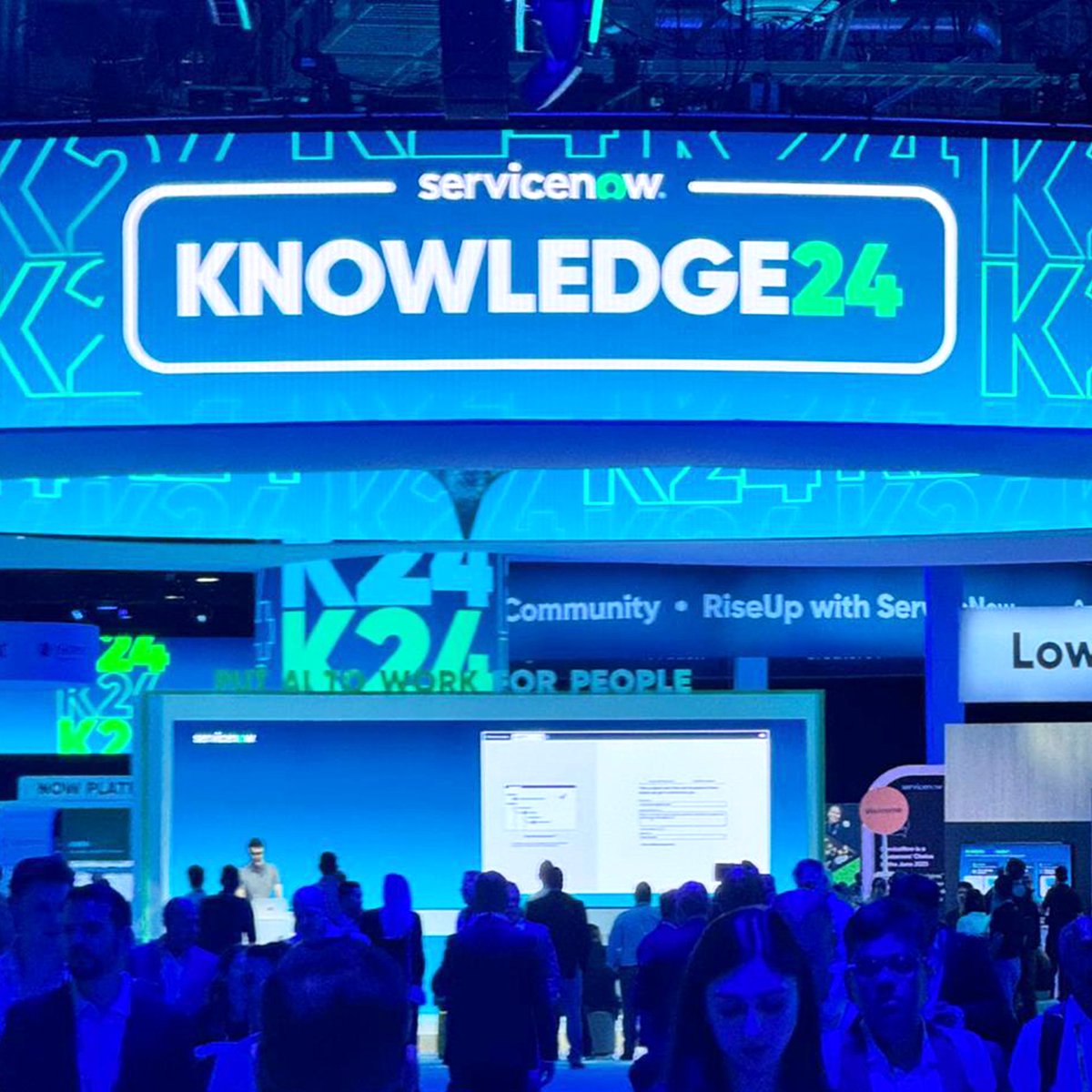 Our CEO, @avanishkamboj, is at #Knowledge24, representing Binmile's vision for an AI-powered future! In this photo with @Kerryislin, Senior Director at #ServiceNow, the buzz is palpable. Follow us for insights on #AI's role in innovation and growth!
