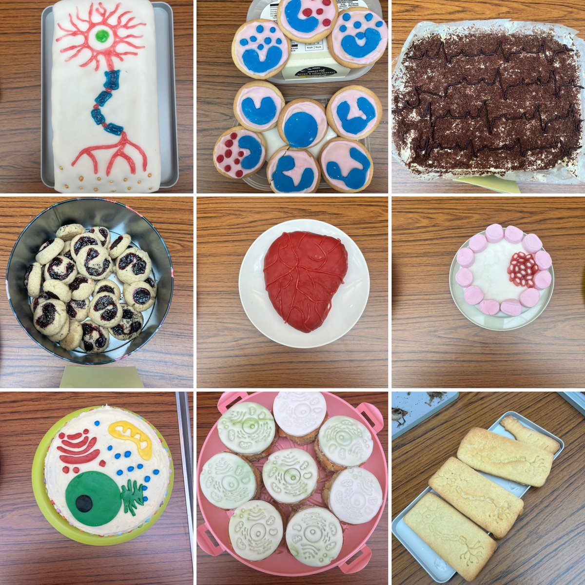 MBChB1 medical bake off today! So many amazing entries, and all delicious. We have such talented students!! (May need the dental school to come up and sort out all the sugar induced damage) 🤣🤣 <a href="/UofGMVLS/">UofG MVLS</a> <a href="/UofGMedicine/">UofG Medicine</a>