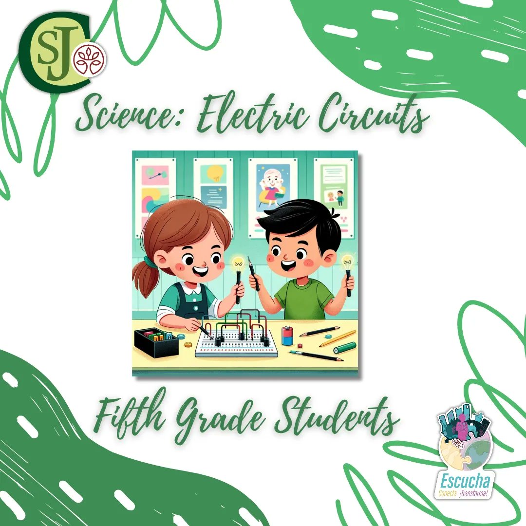 sjc_feye's tweet image. Today in Science, fifth grade students have dove into the world of electric circuits! 🌟 We have explored how electric current flows, assembling circuits to see the magic of electricity in action.⚡ #ElectricCircuits #Science #escucha #FEyE #colegiosFEyE @feye_enred