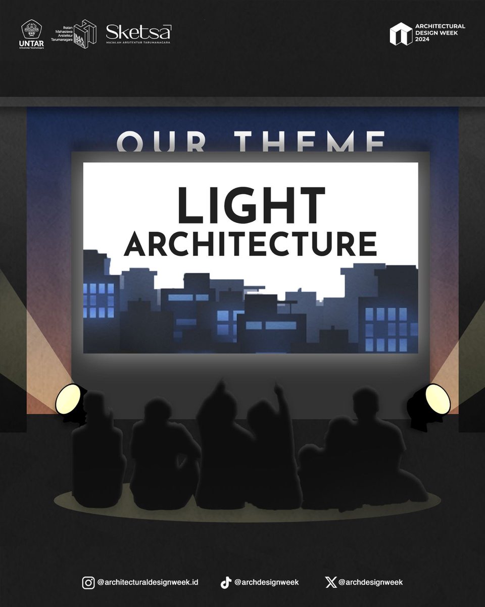 #ADW2024 ; ✨Light and Architecture✨

The wait is over! We just dropped pur theme for this year’s Architectural Design Week with a bold highlight on the influence of ‘light’ in various architectural aspects.

#Arsitektur #ArchitecturalDesignWeek #ArchitecturalDesignWeek2024