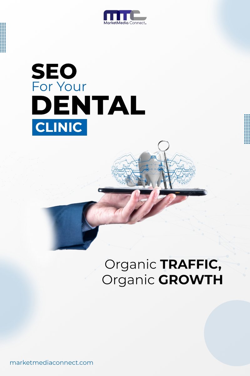 Boost your dental clinic’s visibility and attract more patients with tailored #SEOstrategies. 🦷✨ - Organic Traffic - Better Rankings Let us help you grow your clinic naturally! Get started today: marketmediaconnect.com/dental #DentalSEO #SEOforDentists #DigitalMarketing