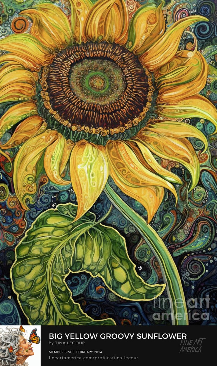 Groovy Sunflower...Available Here..tina-lecour.pixels.com/featured/big-y… #Sunflowers #Sunflower #Flowers #flower #floral #FloralBeauty #wallartforsale #homedecor #homedecorideas #Homedecoration #interiordecor #interiordesign #giftideas #gifts #GIFTNIFTY #greetingcards #giftsforher #garden