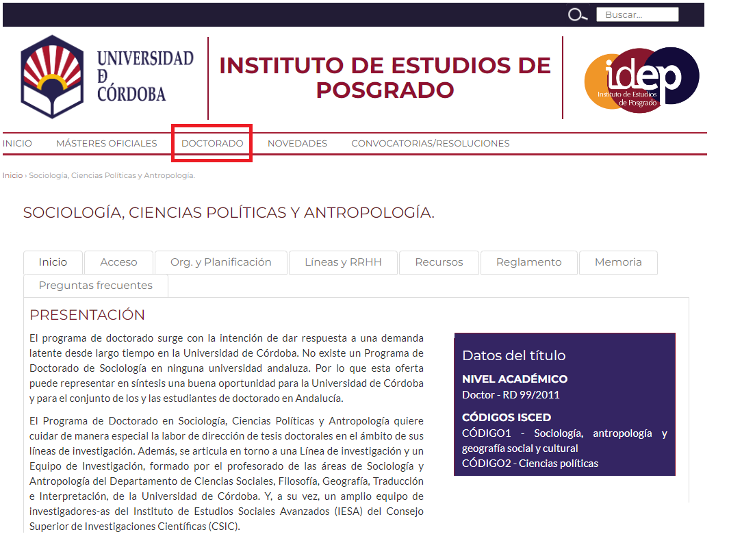 _davidmoscoso's tweet photo. Orgulloso de que la @Univcordoba oferte en su cartera de titulaciones el #Doctorado en #Sociología, #CienciasPolíticas y #Antropología

Supone un enorme reto y una valiosa oportunidad para el impulso de las #CienciasSociales en Andalucía

Más info aquí 👇 https://t.co/MqkJ1q1ayU https://t.co/Wtj9BLyQMW