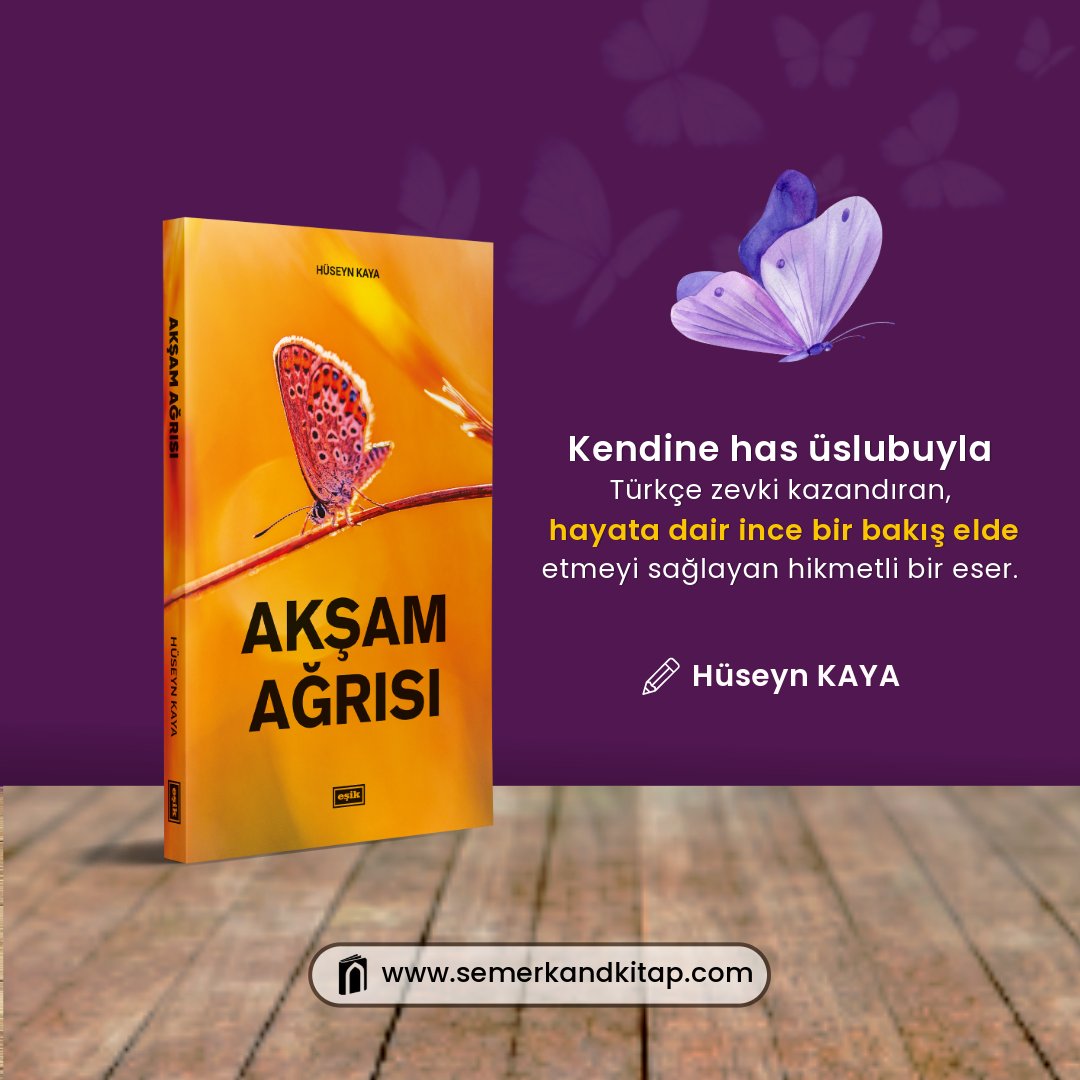 AKŞAM AĞRISI Kendine has üslubuyla Türkçe zevki kazandıran, hayata dair ince bir bakış elde etmeyi sağlayan hikmetli bir eser. semerkandkitap.com/urun/aksam-agr… #düşünce #eşikyayınları #edebiyat #üslup #hayat #hatıra #semerkandkitap #iyikitapiyiokur