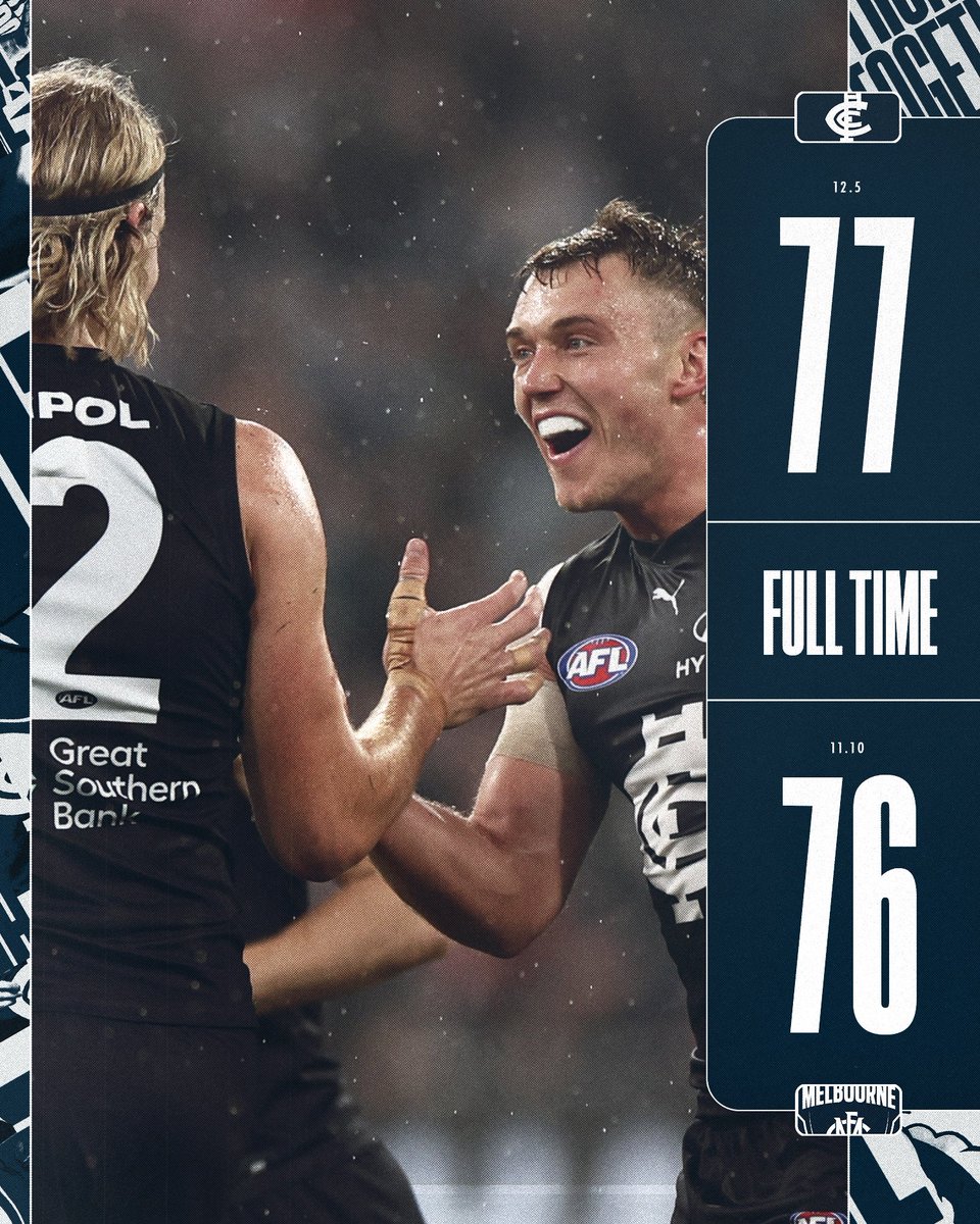 Never in doubt 🙃 BIG DUB! ➕4️⃣ #AFLBluesDees #Baggers