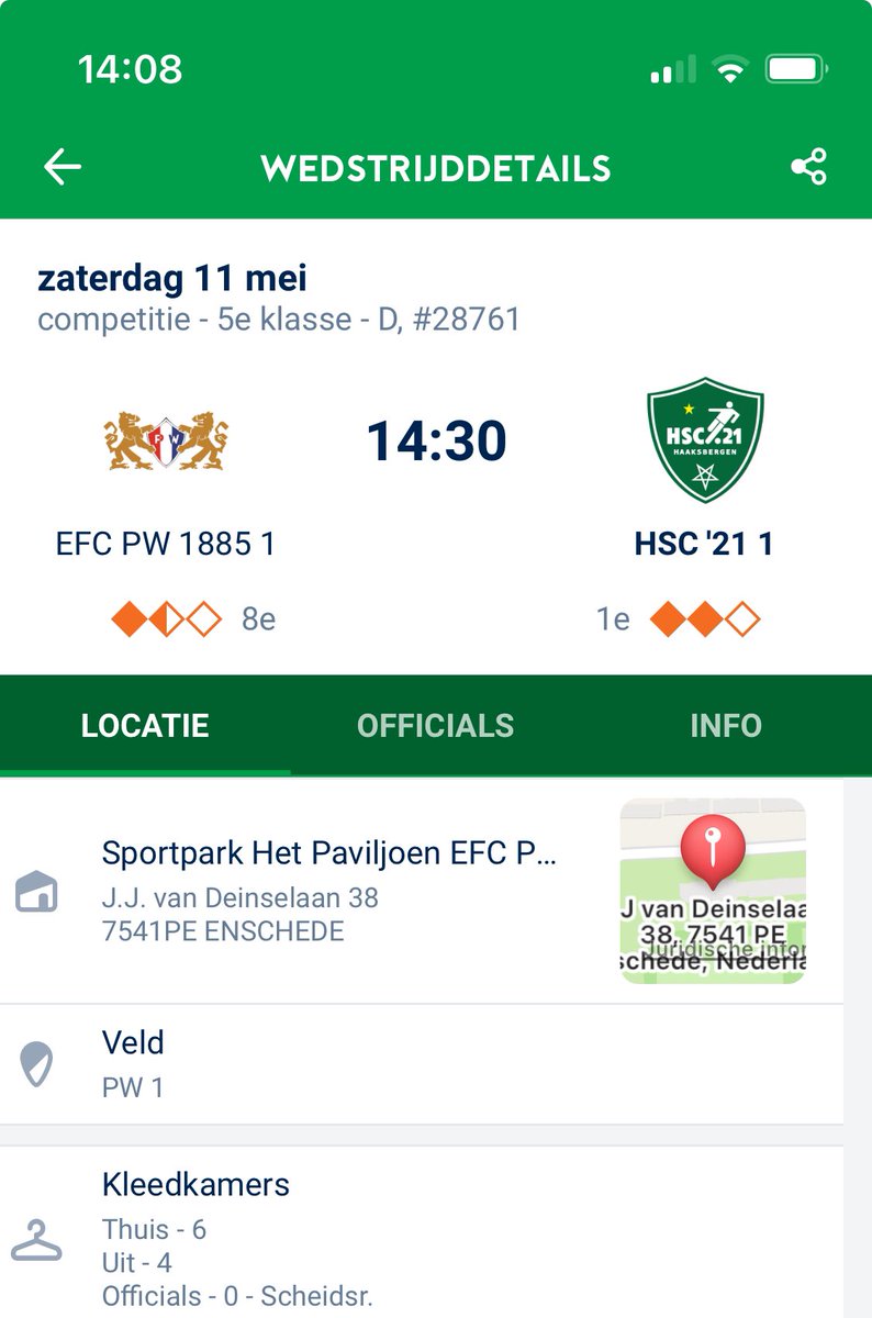 Aanstaande zaterdag speelt Zaterdag 1 uit tegen PW in Enschede. Bij winst van HSC’21 en verlies van de nummer twee Almelo is HSC’21 kampioen, kom ze aanmoedigen.