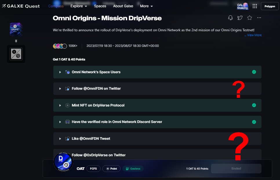 BzBolo's tweet photo. @OmniFDN @CelestiaOrg @arbitrum @eigencloud hi! @OmniFDN   what happened?
i am an early supporter who did missions and claimed OATs from a single wallet since +10 months.
i'm not a bot nor an attacker and i used only 1 wallet.
0x70864af99e85D304196fF6CA9B44C44f6c7638B6

@Galxe what happened to my validated #twitter tasks? https://t.co/Ngj8tCl6bR