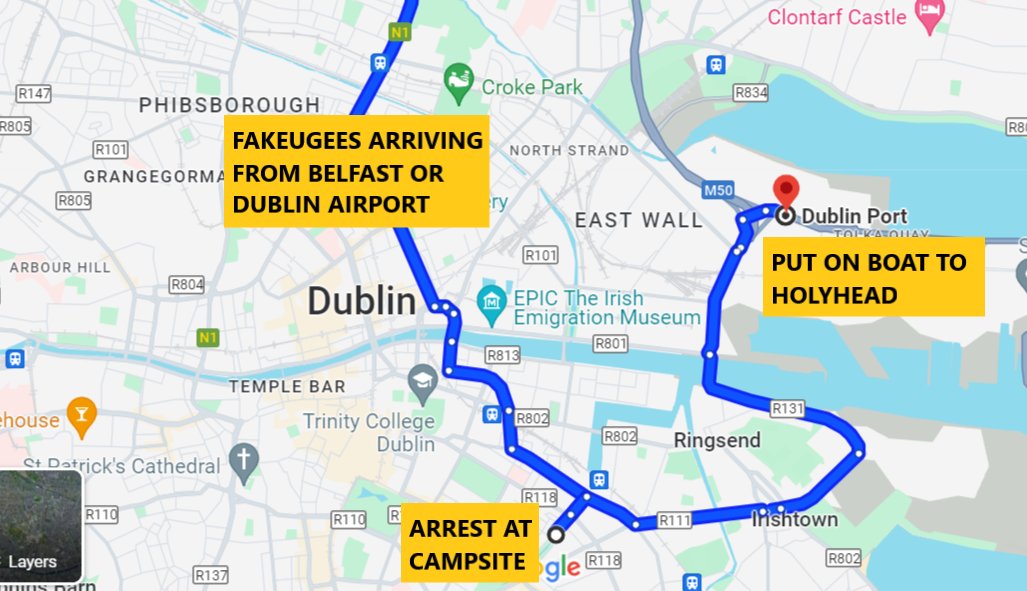 The Governments migration dilemma solved by a big culchie from Donegal. Cheap and cheerful. 
Stenaline fares from €42.00 per person 1 way.
Wales is really nice at this time of year.
Such culture! Such tradition!