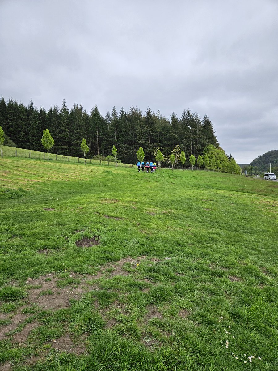 Girls are doing very well, thankfully the rain didn't last until this morning! 🌥⛰️ @Dumbarton_Acad