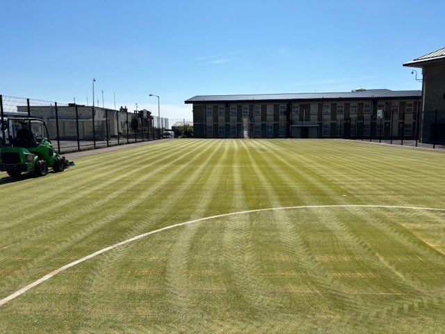 And here it is! ⚽️ The @dafc_commtrust pitch at The Citadel is marked out and ready to go 👊 We will make further announcements soon on pitch availability🤞 #OneTownOneTeamOneDover ⚪⚫️