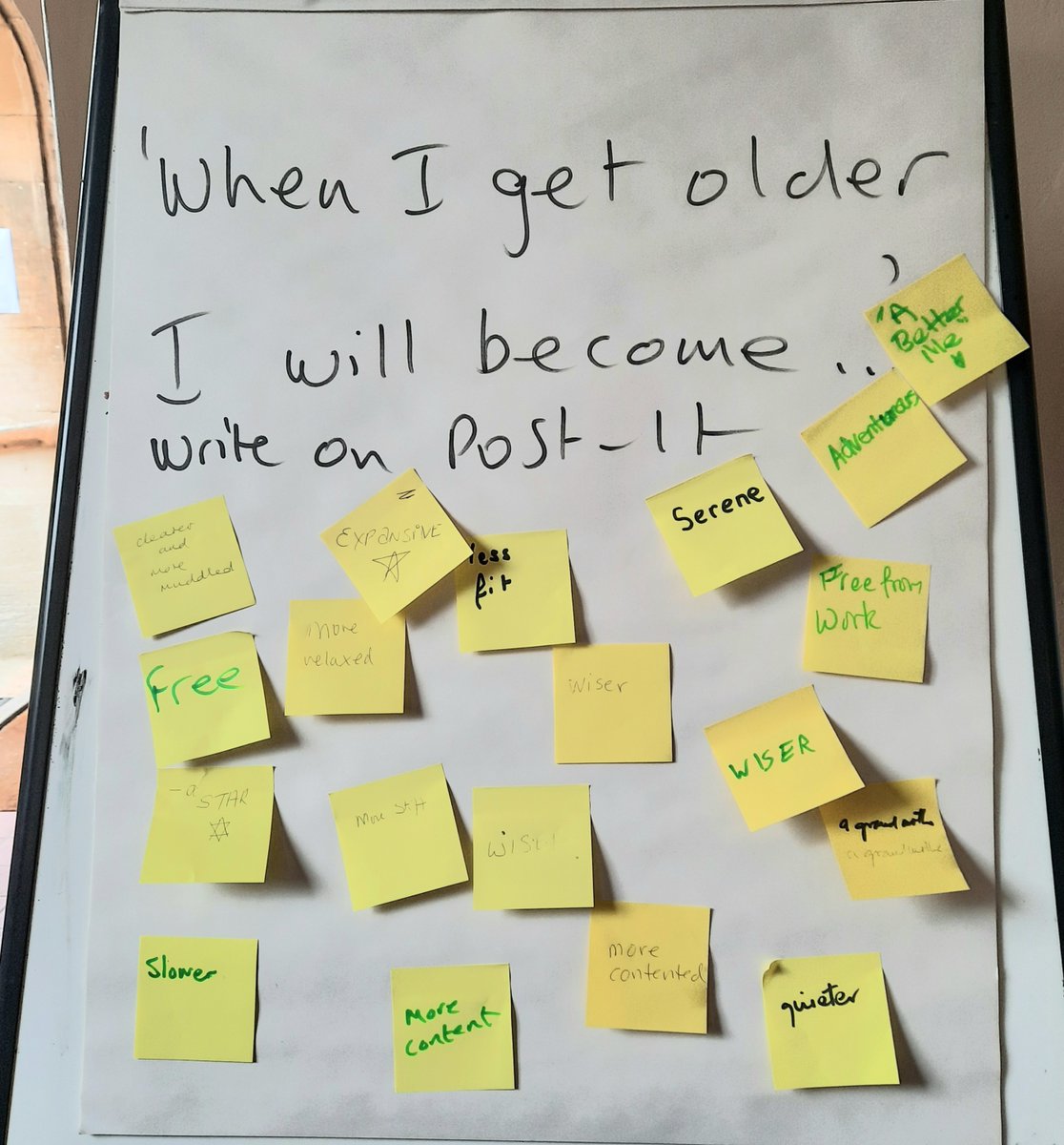 @pospsychologist (@pospsychologist) on Twitter photo OLDER PEOPLE ARE... Fun! Happier. Wisdom Keepers. Kinder. More interesting. The new younger people.
WHEN I GET OLDER I WILL BECOME... Free. More relaxed. More content. Wiser. Serene. Adventurous. A better me.
Positive Ageing retreat <a href="/HawkwoodCFT/">Hawkwood, The Centre for Future Thinking</a> Ā Fri 21 - 23 June 2024. OLDER PEOPLE ARE... Fun! Happier. Wisdom Keepers. Kinder. More interesting. The new younger people.
WHEN I GET OLDER I WILL BECOME... Free. More relaxed. More content. Wiser. Serene. Adventurous. A better me.
Positive Ageing retreat <a href="/HawkwoodCFT/">Hawkwood, The Centre for Future Thinking</a> Ā Fri 21 - 23 June 2024.