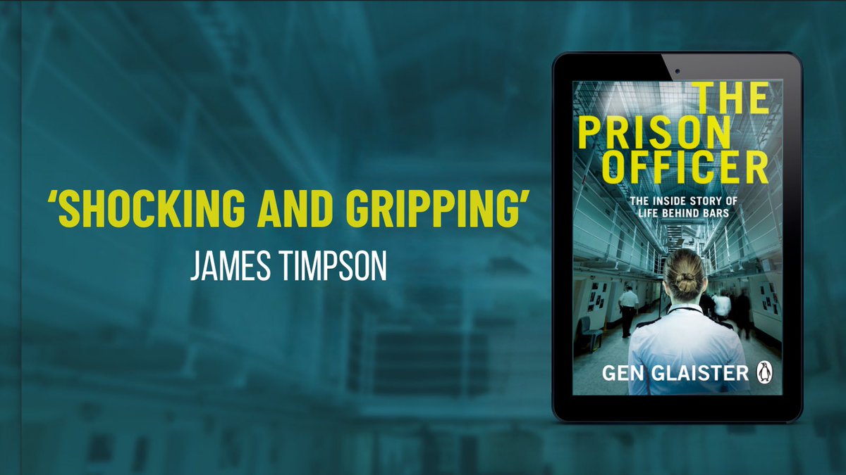 The inside story of life behind bars, The Prison Officer by Gen Glaister is published TODAY with @bantambooksuk! Happy publication day, Gen! penguin.co.uk/books/457827/t…