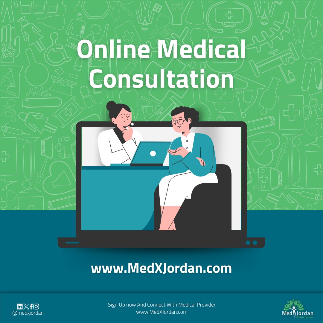 Experience expert care from the comfort of your home with our convenient online medical consultations. Your health is our priority. Visit our website now!

medxjordan.com/en/

#MedXJordan #medicaltourism #OnlineConsultation