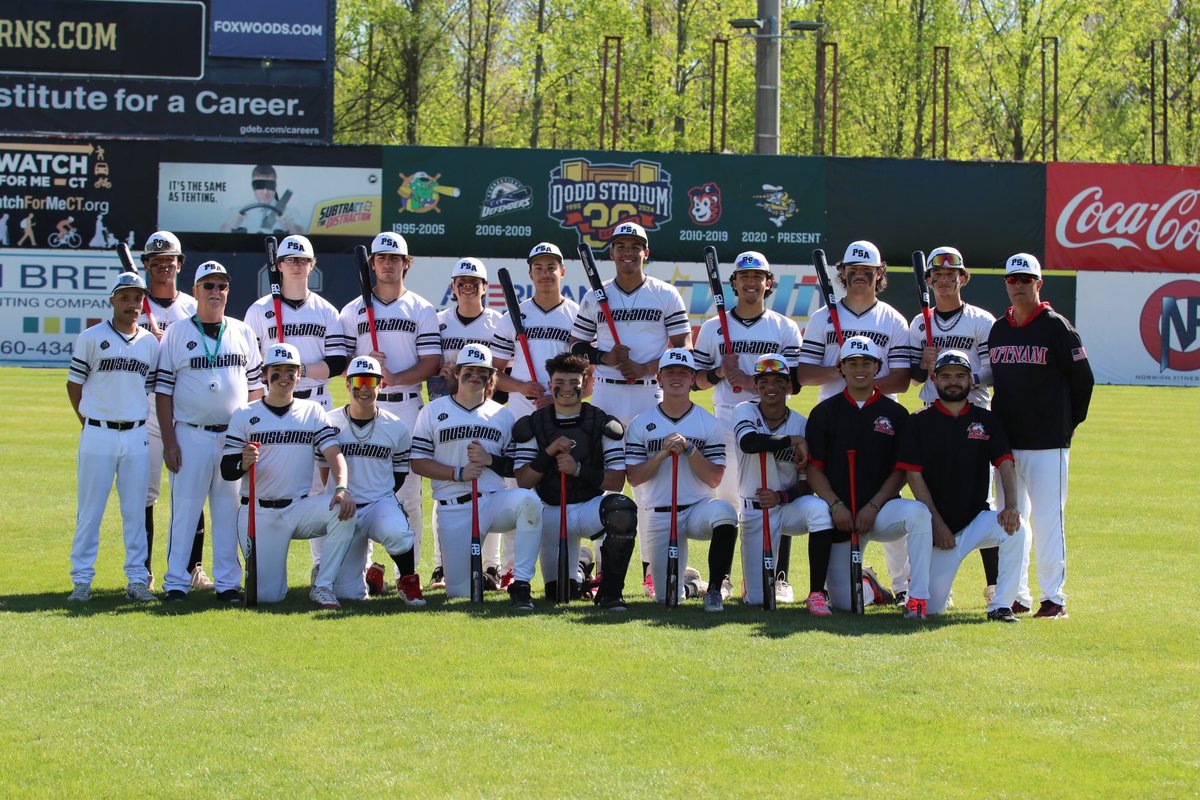 Putnam Science Academy Baseball Senior Day at Dodd Stadium vs        Kings Edgehill Canada. 10-0 win behind pitcher Harry Roy. 💪⚾️🇺🇸🇨🇦Congratulations to our Seniors and PGs of 2024. #psafamily ⁦<a href="/bhetu46/">Bob Hetu</a>⁩ ⁦<a href="/AthleticsPsa/">PSA_Athletics</a>⁩ ⁦<a href="/PSA_Mustangs/">Putnam Science Academy</a>⁩ ⁦<a href="/_PSABaseball/">PSABaseball</a>⁩