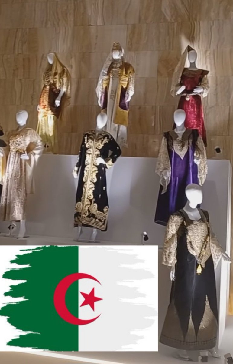 📍Palais de la culture moufdi zakaria #Alger Sous l'égide de la ministre de la Culture,débute aujourd'hui jusqu'au 18 mai le Festival National de la Créativité Féminine dans les tenues et bijoux traditionnels🇩🇿 Notre patrimoine culturel à travers l'histoire ! (On postera l'expo)