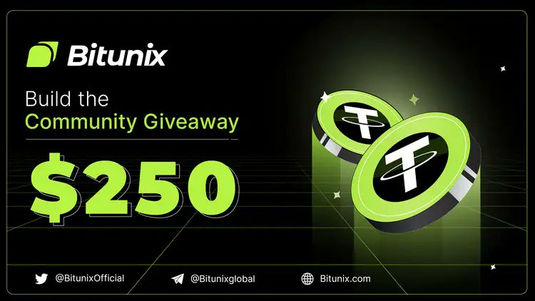 🥳Let's Build the #Bitunix Community! We are giving away $250 $USDT! To enter: ✅Follow @BitunixOfficial ✅Like + RT + Tag 2 Friends ✅ Comment #Bitunix