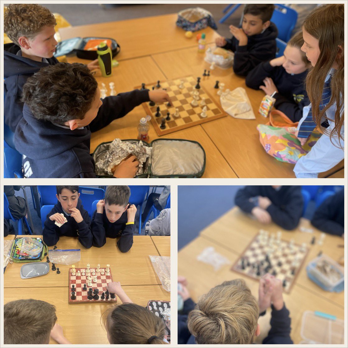 Today’s lunchtime Chess Club focus was ‘collaboration’ - developing our own game play through learning with and from others 🧠💡💙