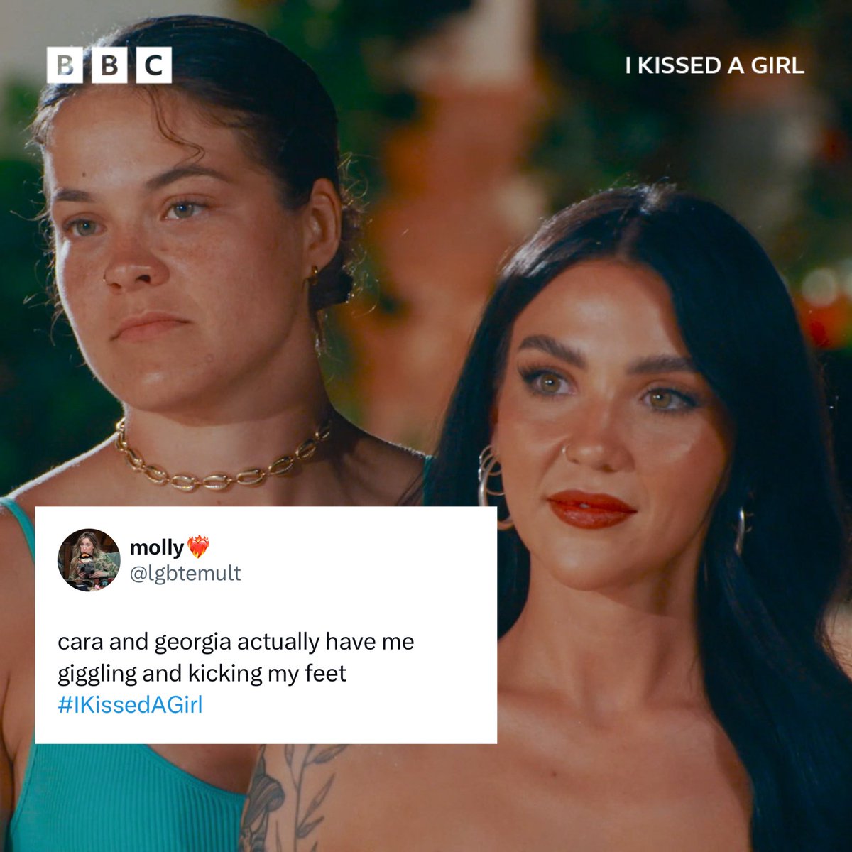 The girlies have arrived in the Masseria and we are SEATED for more 💋 #IKissedAGirl #iPlayer #BBCThree #WLW #LGBTQ #Sapphic . .