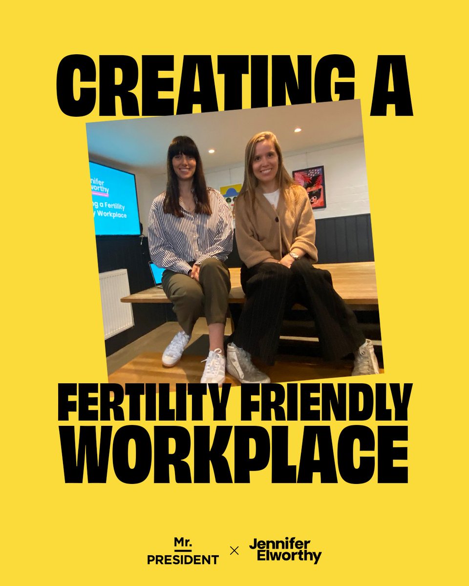 Open communication is a fundamental part of our culture. Last week we hosted a workshop with career and fertility coach, Jennifer Elworthy, to launch our new fertility policy and encourage conversation. Read more about our approach here: mrpresident.co/workplace-poli…