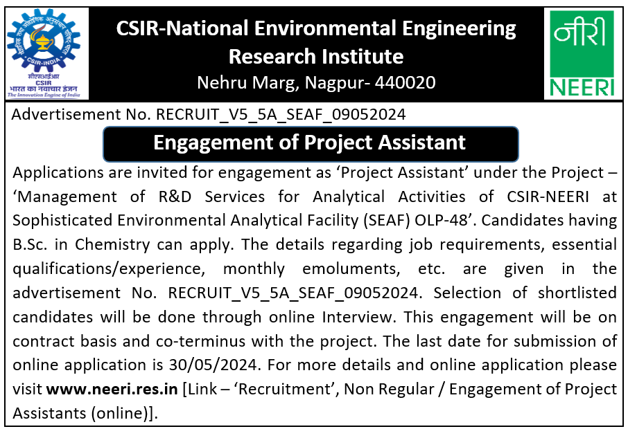 CSIR-NEERI (@CSIR_NEERI) on Twitter photo 2024-05-09 12:29:57