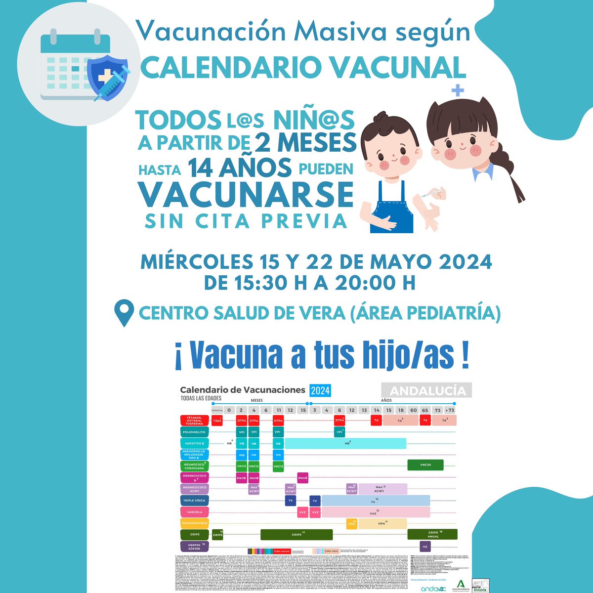 🟢 No faltes a la cita ⬆️⬆️⬆️

#vacunación #menores #atencionprimaria