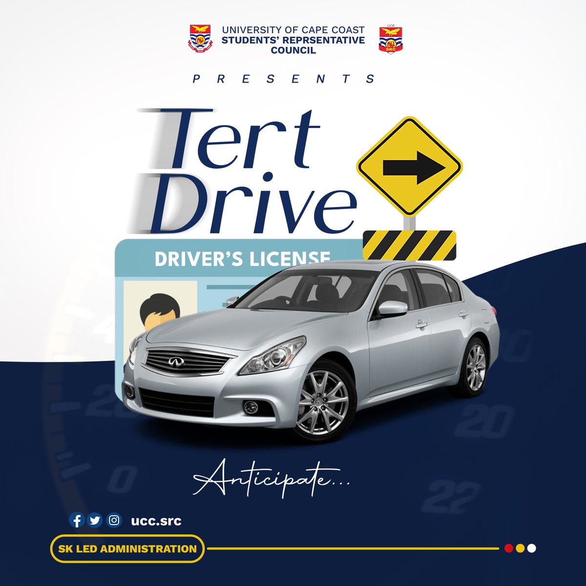 Gain a competitive edge in the job market as you acquire driving training and a driver's license right on campus in comfort and convenience. Anticipate the TertDrive SRC Driving Academy...🚗🛞🌟 #TertDrive #LeadershipOfService #Nyame_Nsa_Wom