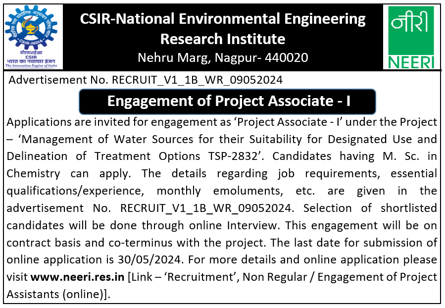 CSIR-NEERI (@CSIR_NEERI) on Twitter photo 2024-05-09 12:29:41