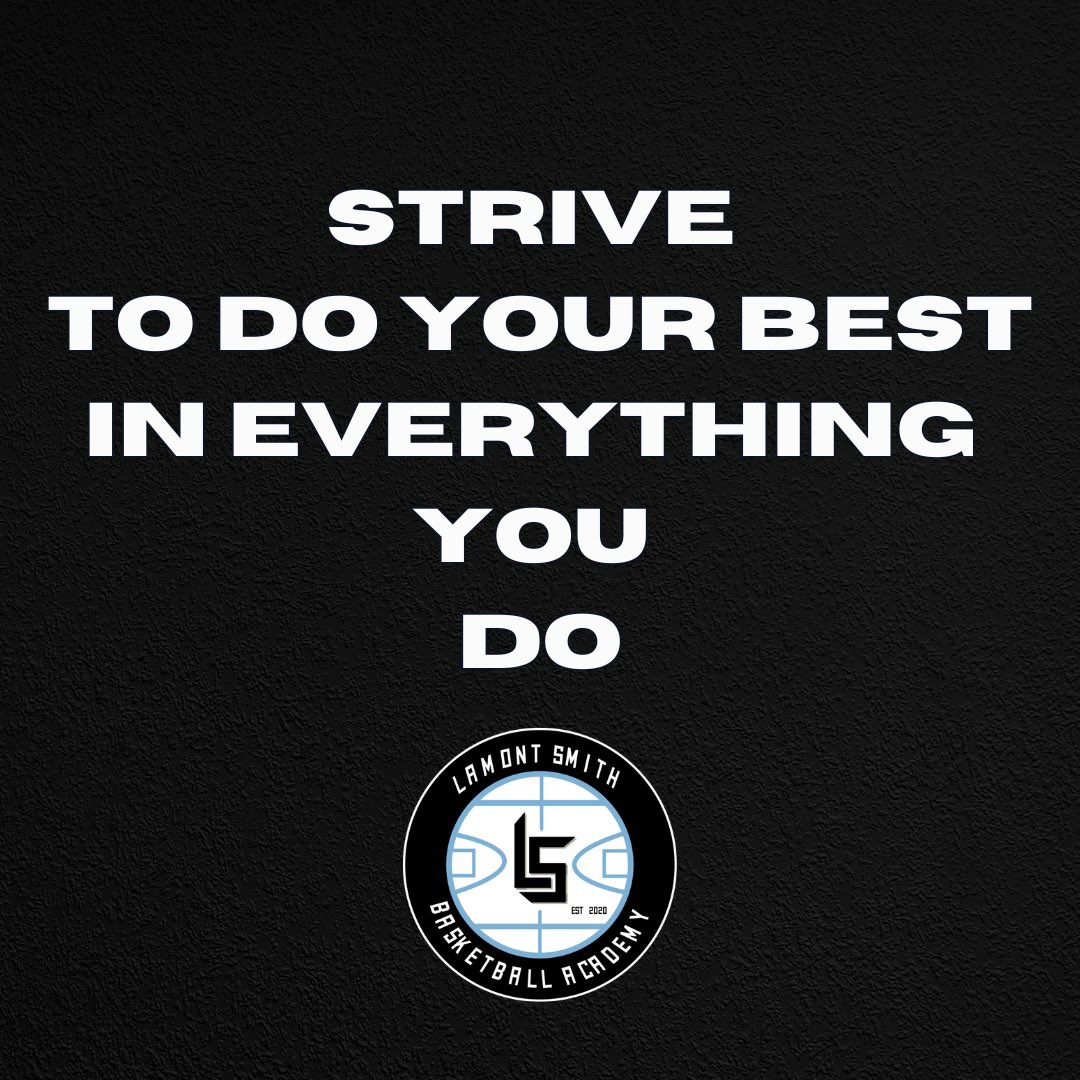 Strive to do your best in everything you do. 

Perfection isn’t the goal - being YOUR BEST is. 

#RepsDoneRight 

•

#LSBA 
#LSBAFamily 
#WeAreLSBA 
#theLSBAdifference 
#RepsDoneRight 
#progress
#striveforgreatness
#basketballmindset 
#OC
#mindset 
#biggerthanbasketball