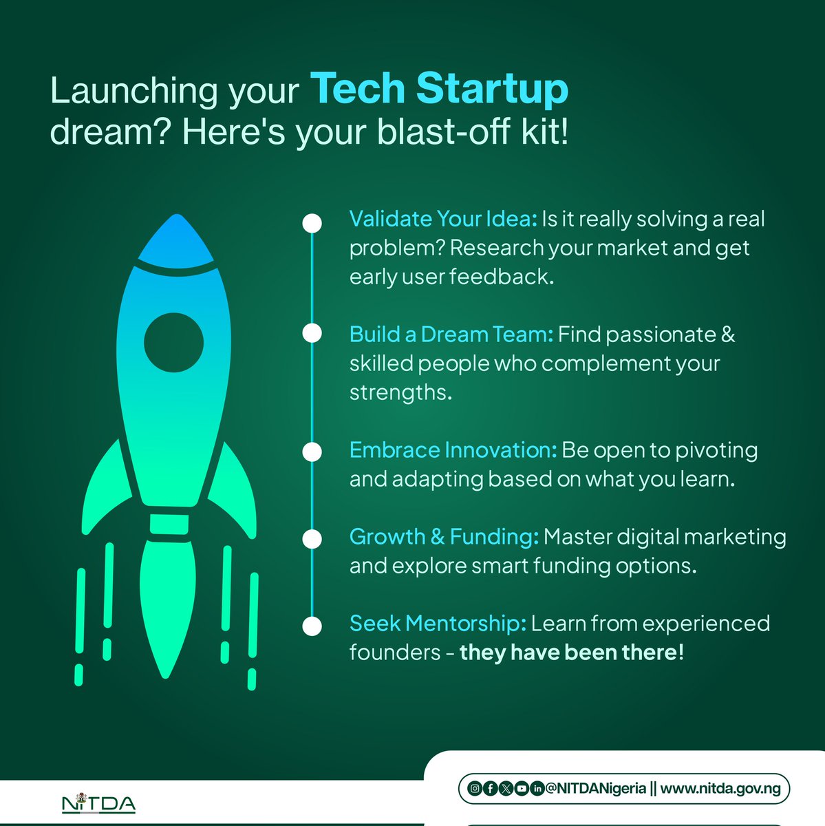 Are you launching your Tech Startup dream? Here's your blast-off kit! #StartupTalks