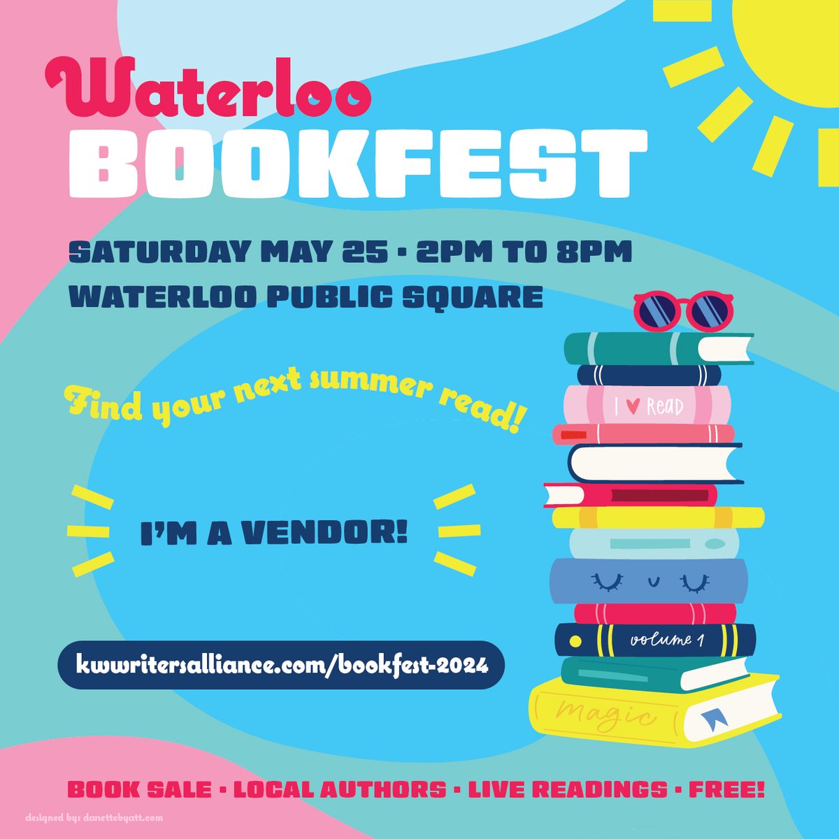 Can't wait to see people! #kwawesome #waterloo #bookfest #books