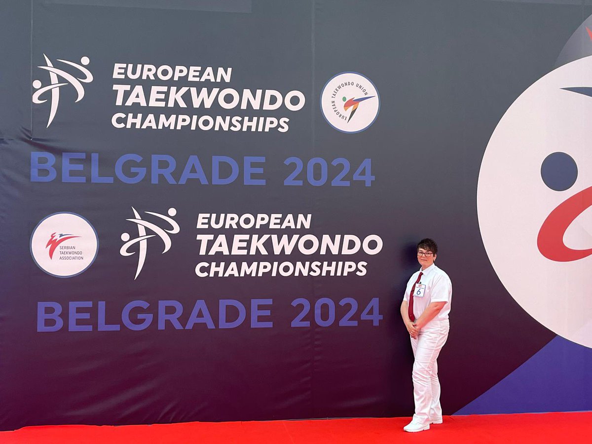 Good luck to our international referee Clare Laybourne who is representing GB 🇬🇧 at the European Championships in Belgrade 🇷🇸 as an international referee 

Another great achievement for Clare 

👏🏻👏🏻👏🏻 @BritTaekwondo @GBTaekwondo