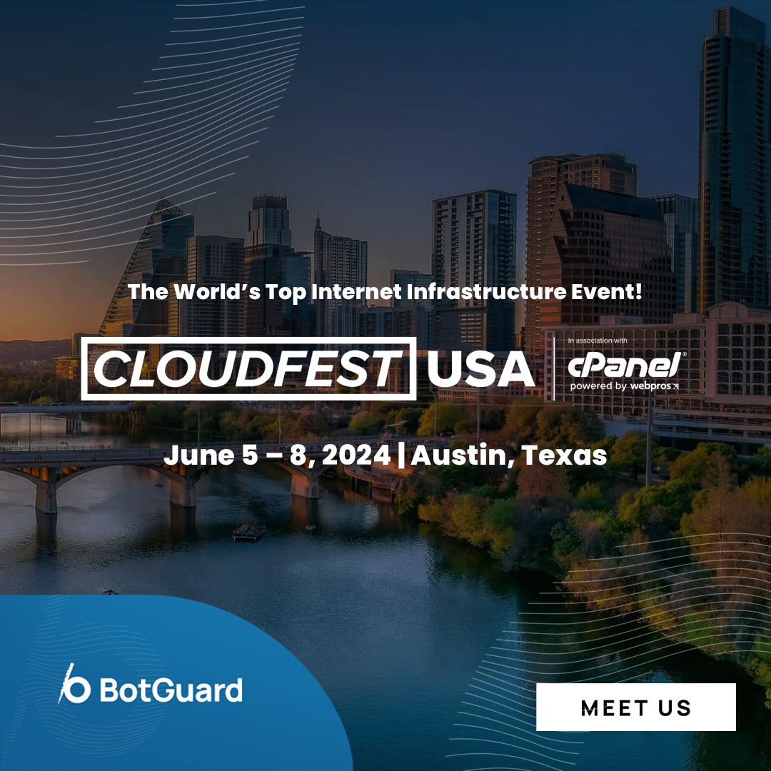 There's no stopping us: we'll be at CloudFest USA on June 5-8!

Don't miss this chance to explore our cutting-edge solutions and safeguard your digital presence with confidence as we delve into the world of web traffic security.

Book a meeting: eu1.hubs.ly/H08_1HM0